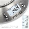 imageEtekcity Food Kitchen Scale With Bowl Digital Ounces and Grams for Cooking Baking Meal Prep Dieting and Weight Loss 11lb5kg Backlit DisplayStainless SteelSilver