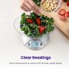 imageEtekcity Food Kitchen Scale With Bowl Digital Ounces and Grams for Cooking Baking Meal Prep Dieting and Weight Loss 11lb5kg Backlit DisplayStainless SteelGray