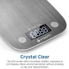 imageEtekcity Food Nutrition Kitchen Scale Digital Grams and Ounces for Weight Loss Baking Cooking Keto and Meal Prep Large 304 Stainless SteelSilver Gray