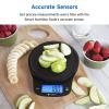 imageEtekcity Nutrition Smart Food Kitchen Scale Digital Ounces and Grams for Cooking Baking Meal Prep Dieting and Weight Loss 11 PoundsBluetooth BlackSmart Round Size