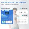 imageEtekcity Scales for Body Weight Bathroom Digital Weight Scale Fat Smart Bluetooth BMI and Loss Sync 13 Data with Other Fitness Apps Black 11x11 InchClassic Blue