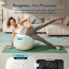 imageEtekcity Scales for Body Weight Bathroom Digital Weight Scale Fat Smart Bluetooth BMI and Loss Sync 13 Data with Other Fitness Apps Black 11x11 InchRechargeable Rainbow White