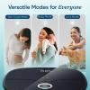 imageEtekcity Scales for Body Weight Bathroom Digital Weight Scale Fat Smart Bluetooth BMI and Loss Sync 13 Data with Other Fitness Apps Black 11x11 InchRechargeable Stealth Black
