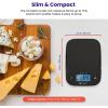 imageEtekcity Smart Food Kitchen Scale with Nutritional Calculator Free App with 19 Nutrients Tracking Calorie Marco Digital grams and ounces for weight loss Premium Stainless Steel 11lbBlack