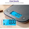 imageEtekcity Smart Food Kitchen Scale with Nutritional Calculator Free App with 19 Nutrients Tracking Calorie Marco Digital grams and ounces for weight loss Premium Stainless Steel 11lbBlack