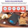 imageEtekcity Smart Food Kitchen Scale with Nutritional Calculator Free App with 19 Nutrients Tracking Calorie Marco Digital grams and ounces for weight loss Premium Stainless Steel 11lbBlack