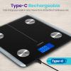 imageEtekcity Smart Rechargeable Body Fat Scale Digital Bathroom Scale for Body Weight and Muscle Accurate Weighing Machine for People Sync with Smartphone App 400lb Black