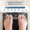 imageEtekcity Upgraded Smart Scale for Body Weight Bathroom Digital Scale with BMI Body Fat Muscle Mass 13 Metrics with a Large Display Support Offline Mode and Apps ConnectionSmart Black