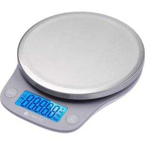imageEtekcity Food Nutrition Kitchen Scale Digital Grams and Ounces for Weight Loss Baking Cooking Keto and Meal Prep Large 304 Stainless SteelSilver