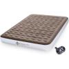 imageEtekcity Camping Air Mattress Inflatable Mattress Air Bed Queen Twin with Rechargeable Pump LeakProof Blow Up Mattress Raised Airbed  Height 9quot Storage Bag  BrownQueen