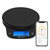 imageEtekcity Nutrition Smart Food Kitchen Scale Digital Ounces and Grams for Cooking Baking Meal Prep Dieting and Weight Loss 11 PoundsBluetooth BlackSmart Round Size