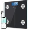 imageEtekcity Smart Rechargeable Body Fat Scale Digital Bathroom Scale for Body Weight and Muscle Accurate Weighing Machine for People Sync with Smartphone App 400lb Black
