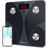 imageEtekcity Smart Scale for Body Weight Bathroom Digital Weighing Scale with BMI Body Fat Muscle Mass Accurate Bluetooth Home User Health Equipment Sync AppsSmaller Black