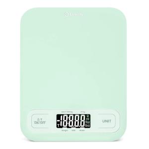 imageEtekcity Food Kitchen Scale Digital Grams and Ounces for Weight Loss Baking Cooking Keto and Meal Prep LCD Display Medium 304 Stainless SteelLargeGreen