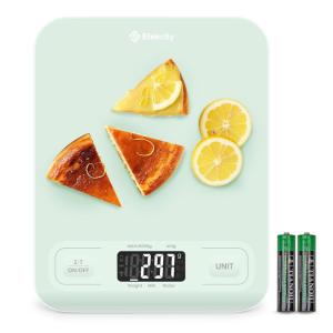 imageEtekcity Food Kitchen Scale Digital Grams and Ounces for Weight Loss Baking Cooking Keto and Meal Prep LCD Display Medium 304 Stainless SteelMediumGreen