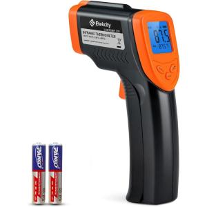 imageEtekcity Infrared Thermometer Temperature Gun 800 58 to 1382 with 161 DTS Ratio Digital Laser Temp IR Tool for Cooking Pizza Oven Griddle Fridge Engine Pool Non Contact YellowOrange