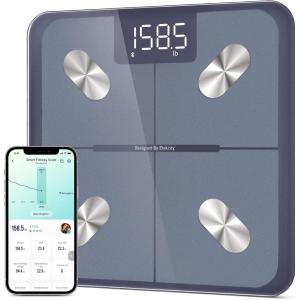 imageEtekcity Smart Scale for Body Weight Bathroom Digital Weighing Scale with BMI Body Fat Muscle Mass Accurate Bluetooth Home User Health Equipment Sync AppsClassic Blue