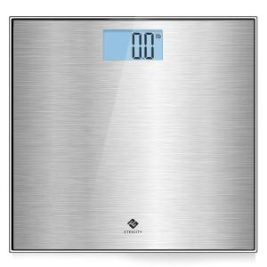 imageEtekcity Smart Scale for Body Weight Fat Digital Bathroom Weighing Machine for Accurate BMI Muscle Mass Composition Home Use Apple Health Compatible Fitness EquipmentStainless SteelGrey