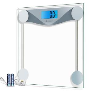 imageEtekcity Smart Scale for Body Weight Fat Digital Bathroom Weighing Machine for Accurate BMI Muscle Mass Composition Home Use Apple Health Compatible Fitness EquipmentBlinding Silver
