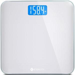 imageEtekcity Smart Scale for Body Weight Fat Digital Bathroom Weighing Machine for Accurate BMI Muscle Mass Composition Home Use Apple Health Compatible Fitness EquipmentGrey