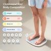 imageEtekcity Smart Rechargeable Scale for Body Weight BMI Fat Muscle Mass Digital Bathroom Scale with 13 Metrics Secret Mode Bluetooth Connect to Free Apps Rainbow WhiteRainbow White
