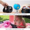 imageEtekcity Electric Air Pump Rechargeable Portable Air Mattress Pump Cordless QuickFill Inflator Deflator for Pool Inflatables Raft Bed Boat Pool Toy Floats with 3 NozzlesBlack
