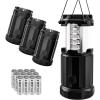 imageEtekcity LED Camping Lantern for Emergency Light Hurricane Supplies Lanterns for Survival Kits Power Outages  Battery Powered Operated Lanterns Lamp Camping Gear Accessories  4 Pack